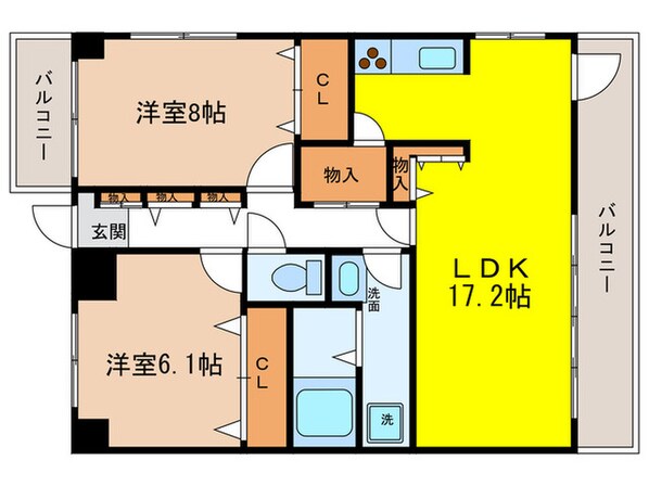 セレニティーの物件間取画像